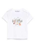 T-shirt per neonato Tartine Et Chocolat bianco con stampa - Rubino Kids