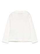 T-shirt per neonato Trussardi Junior bianco con logo sul davanti - Rubino Kids