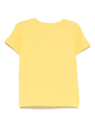 T-shirt per neonato Trussardi Junior giallo con logo e dettaglio goffrato - Rubino Kids