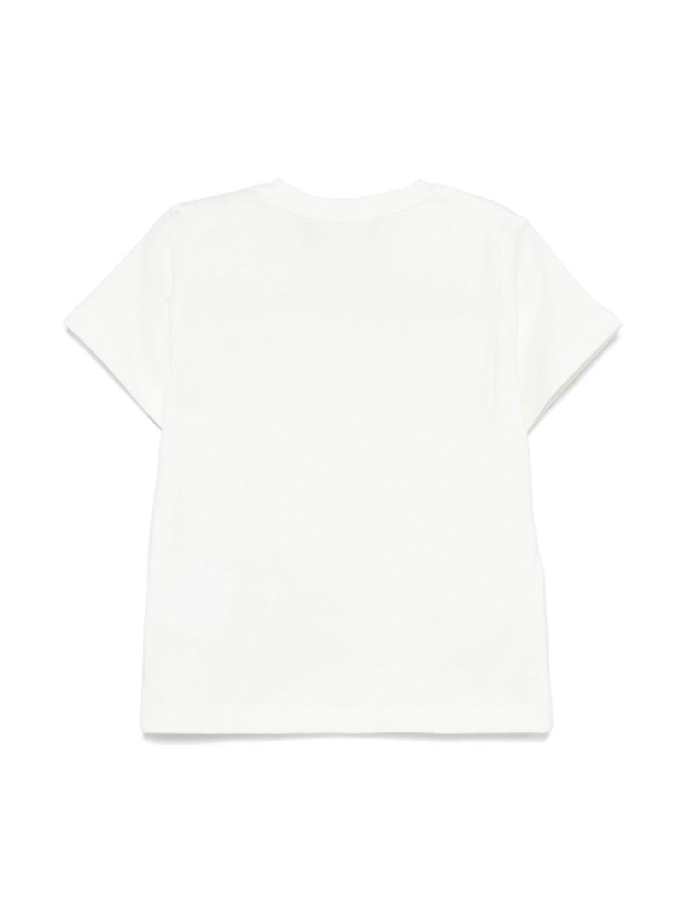 T-shirt per neonato Versace Kids Garland Medusa bianco con stampa - Rubino Kids