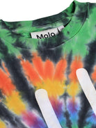 T-shirt Roxo per bambini Molo multicolore con fantasia tie - dye - Rubino Kids