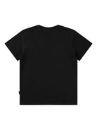 T-shirt Roxo per bambini Molo nera con stampa smile - Rubino Kids