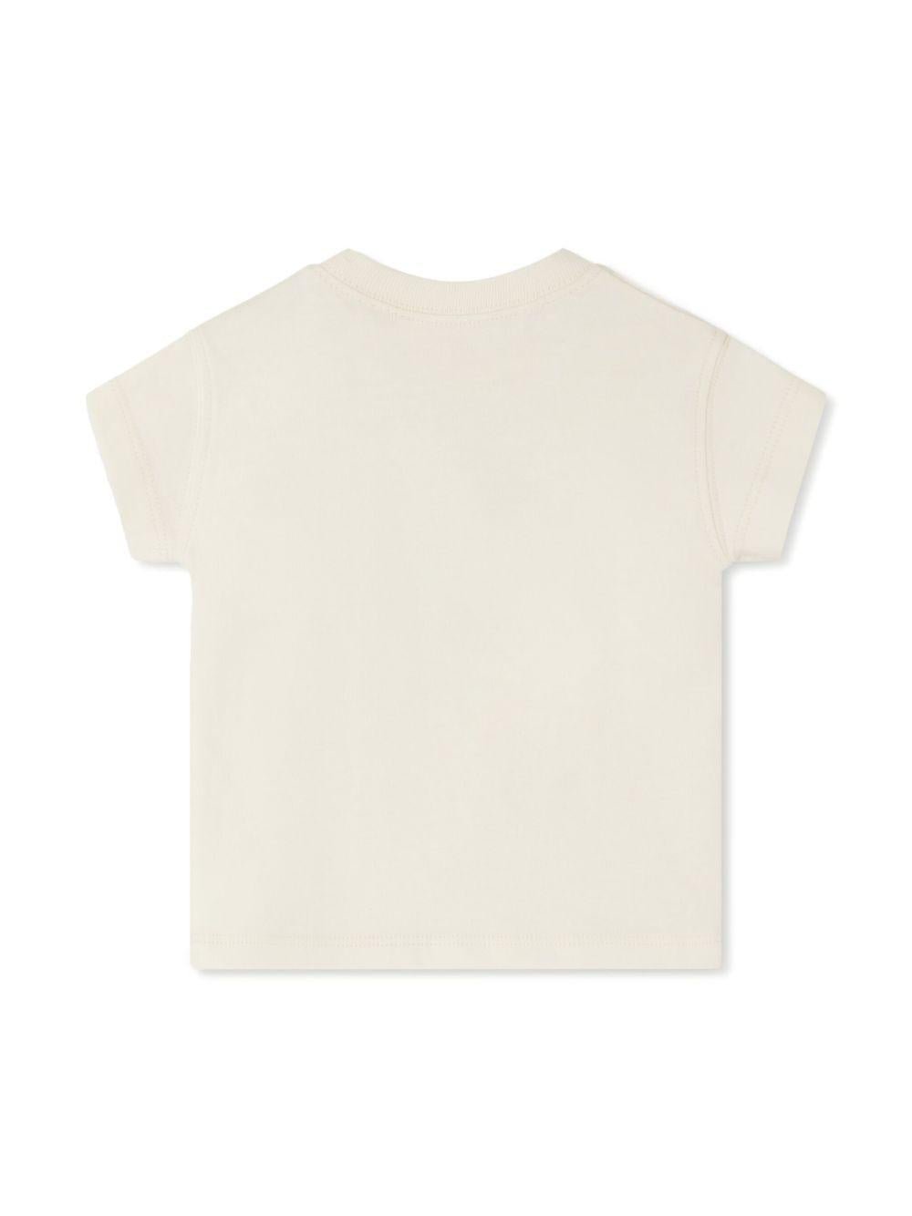 T-shirt Tom per neonato Bonpoint beige con girocollo - Rubino Kids