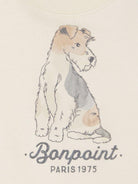 T-shirt Tom per neonato Bonpoint beige con girocollo - Rubino Kids