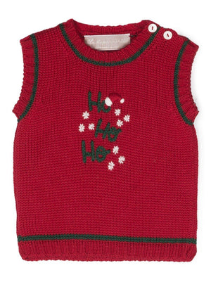 Top girocollo con ricamo