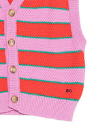 Top per bambina Bobo Chose multicolore con design a righe - Rubino Kids