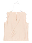 Top per bambina Donsje beige con decorazione a farfalla - Rubino Kids