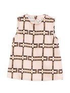 Top per bambina Elisabetta Franchi la Mia Bambina sabbia con fibbia - Rubino Kids