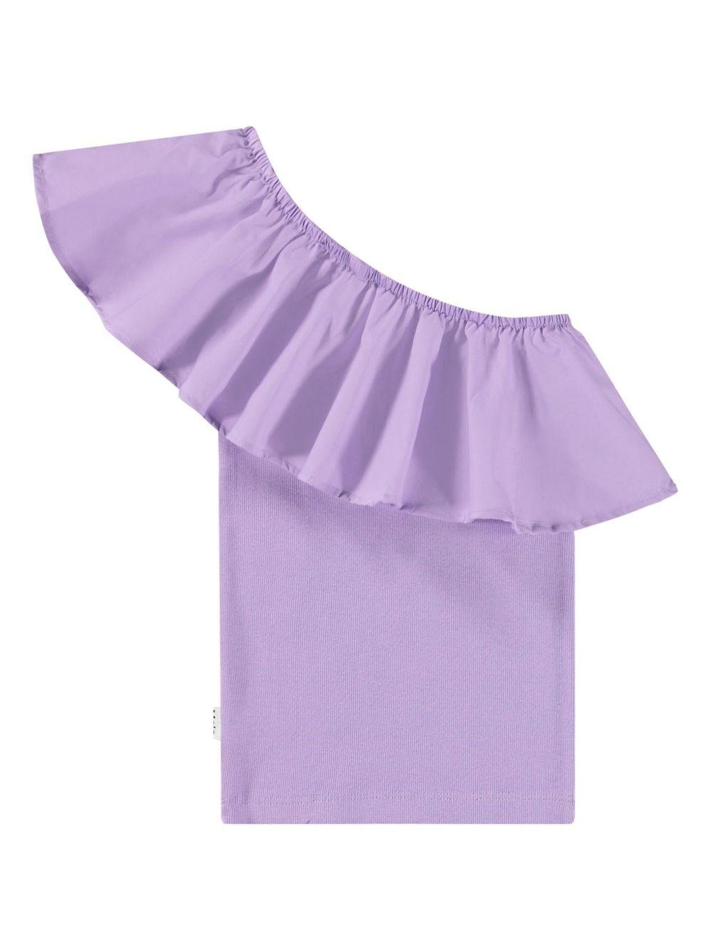 Top per bambina Molo Rebecca viola con design monospalla - Rubino Kids