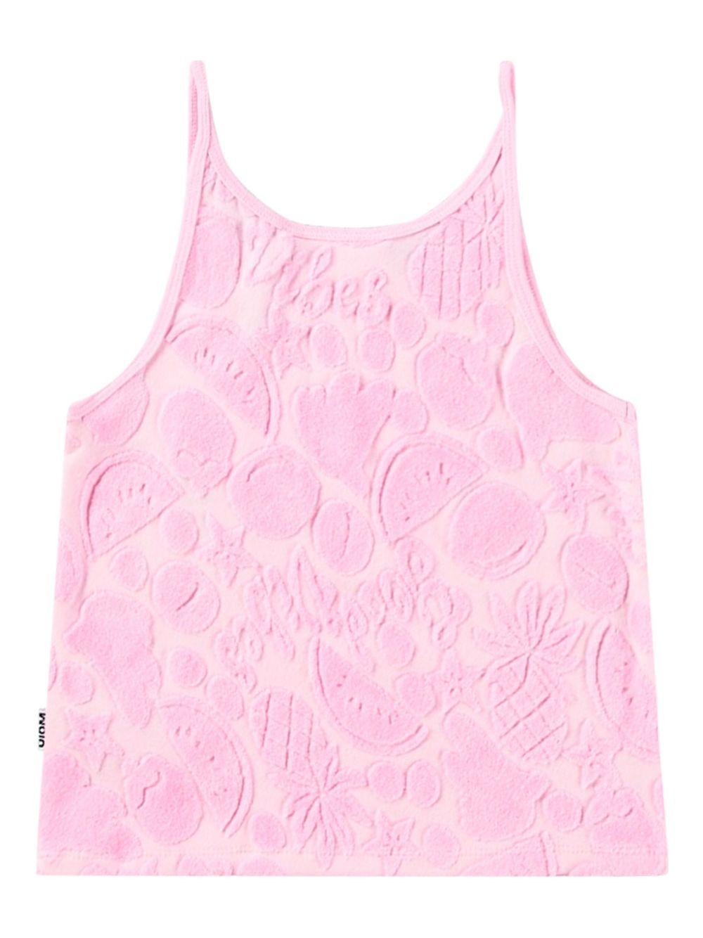 Top per bambina Molo rosa con stampa grafica all - over - Rubino Kids