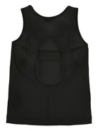 Top per bambina Monnalisa nero con dettaglio cut - out - Rubino Kids