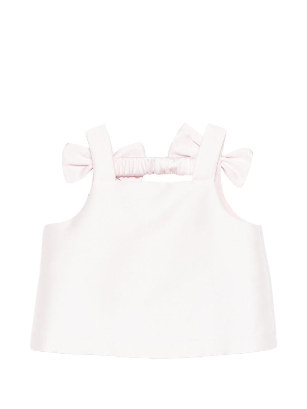 Top per bambina Simonetta rosa con dettaglio fiocco - Rubino Kids