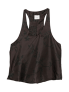 Top per donna ALYSI marrone con motivo floreale - Rubino Kids