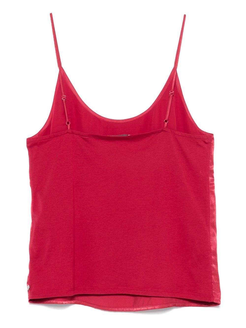Top per donna Scotch & Soda rosso con design satinato - Rubino Kids