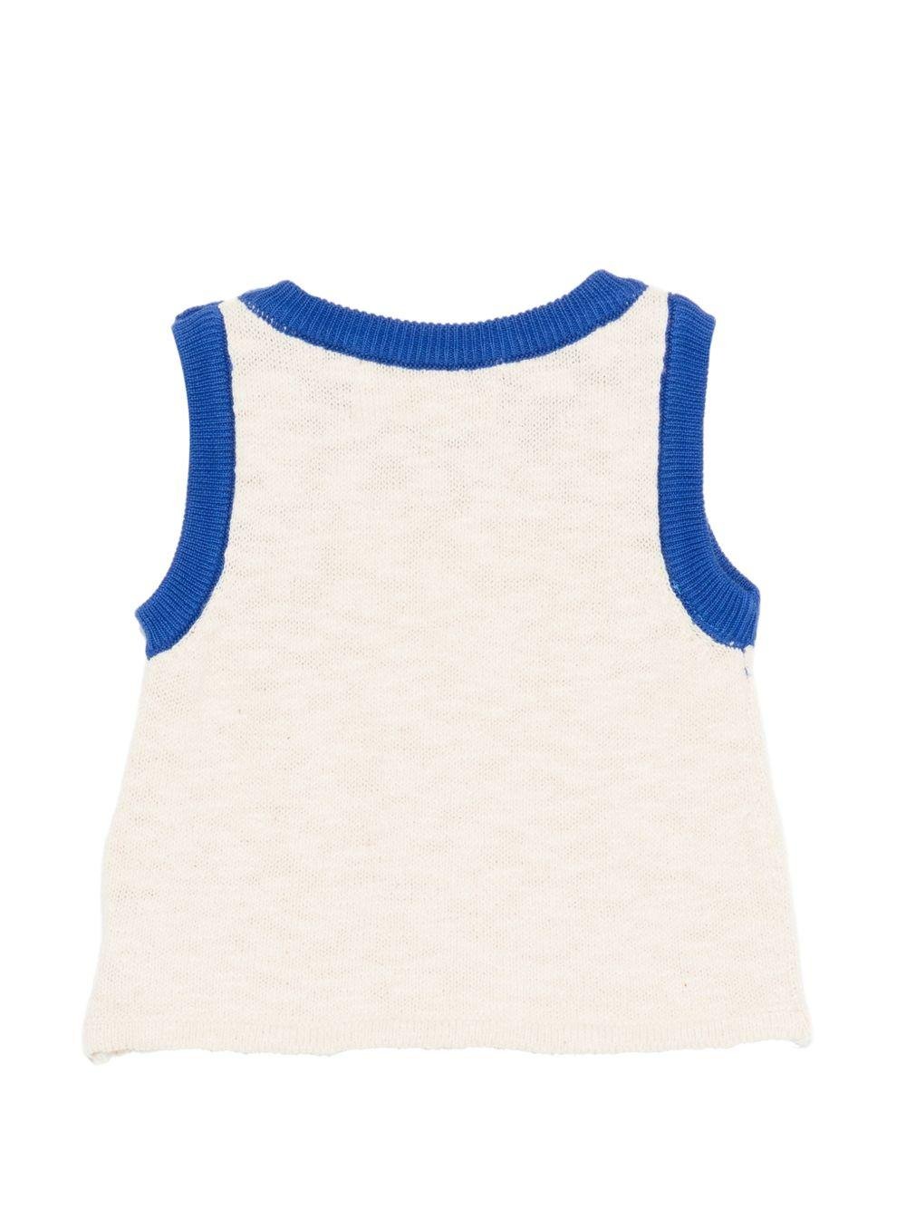 Top per neonato Bobo Choses beige con stampa grafica sul davanti - Rubino Kids