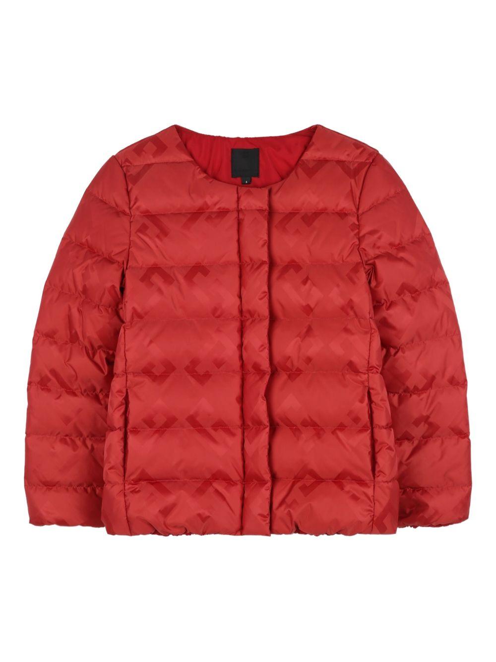 Trench per bambina Givenchy Kids beige con colletto leopardato - Rubino Kids