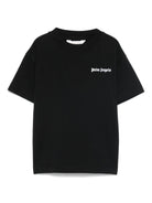 Tris di T-shirt per bambino Palm Angels Kids multicolore in cotone con logo - Rubino Kids