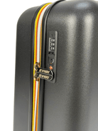 Trolley Eudoxie Logo per bambini K - Way Kids nero con guscio in policabornato - Rubino Kids