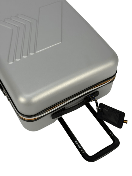 Trolley Eudoxieur per bambini K - Way Kids grigio con monogramma K - Way in rilievo tono su tono - Rubino Kids