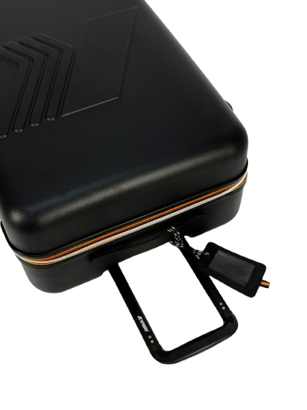 Trolley Eudoxieur per bambini K - Way Kids nero con monogramma K - Way in rilievo tono su tono - Rubino Kids