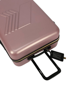 Trolley Eudoxieur per bambini K - Way Kids rosa con monogramma K - Way in rilievo tono su tono - Rubino Kids