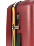 Trolley Eudoxieur per bambini K - Way Kids rosso con monogramma K - Way in rilievo tono su tono - Rubino Kids