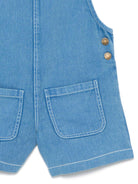 Tuta corta per bambina Louise Misha Atilo in denim - Rubino Kids