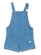 Tuta corta per bambina Louise Misha Atilo in denim - Rubino Kids