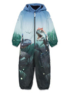 Tuta da neve per bambino Molo multicolore con stampa dinosauri - Rubino Kids