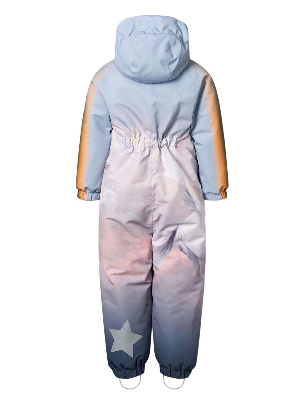 Tuta da neve Polar per bambina Molo multicolore con stampa unicorno - Rubino Kids