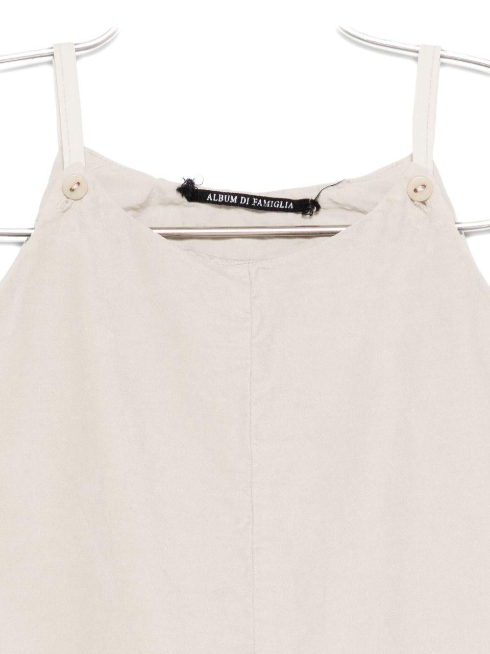 Tuta per neonata Album di Famiglia Kids grigia con bottoni - Rubino Kids