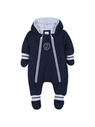 Tuta per neonato Boss Kids blu con muffole rimovibili - Rubino Kids