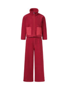 Tuta sportiva per bambina Il Gufo rosso in pile - Rubino Kids