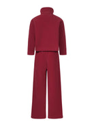 Tuta sportiva per bambina Il Gufo rosso in pile - Rubino Kids