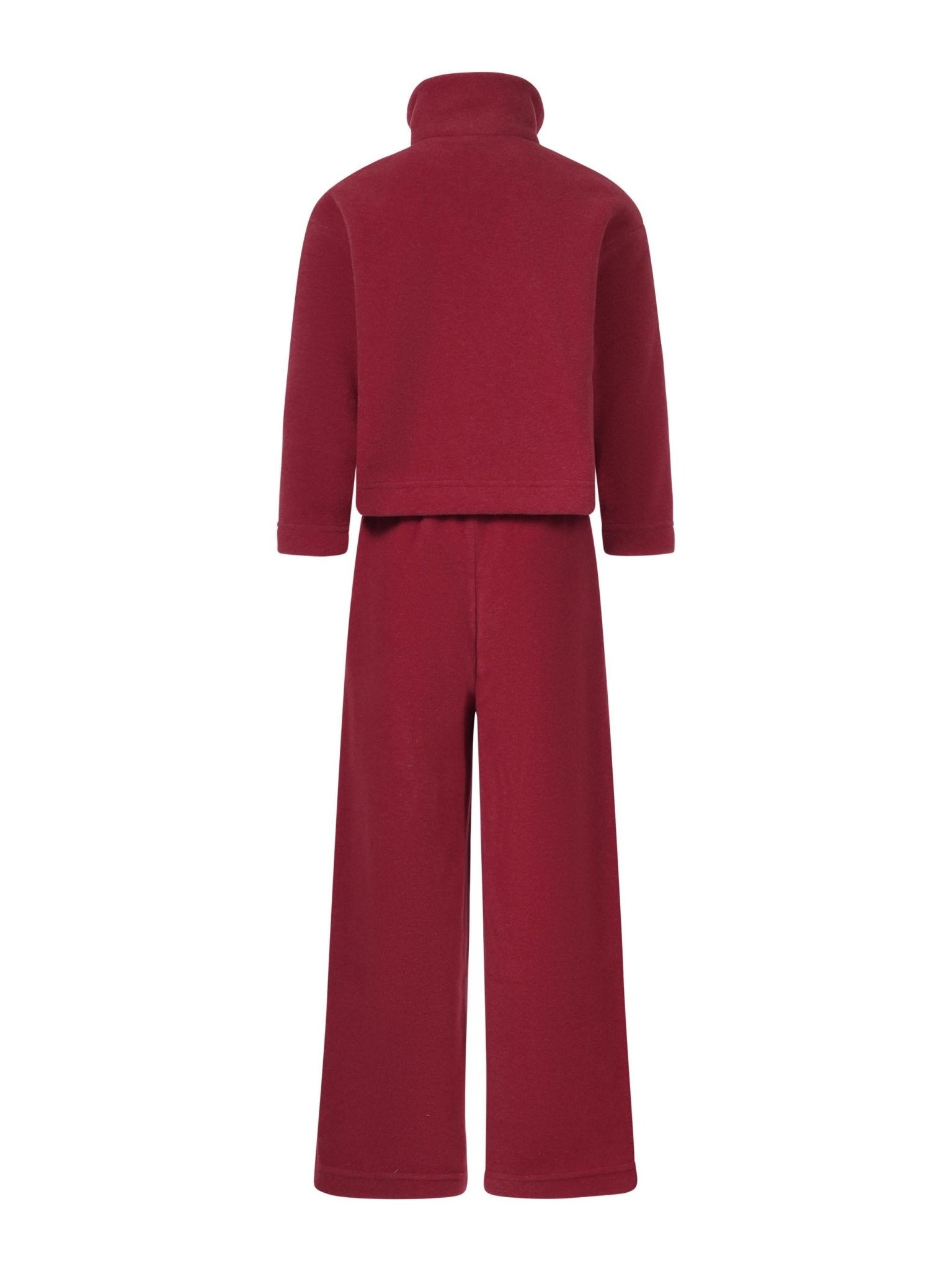 Tuta sportiva per bambina Il Gufo rosso in pile - Rubino Kids