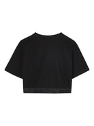 Tuta sportiva per bambina Kenzo Kids nero con logo - Rubino Kids