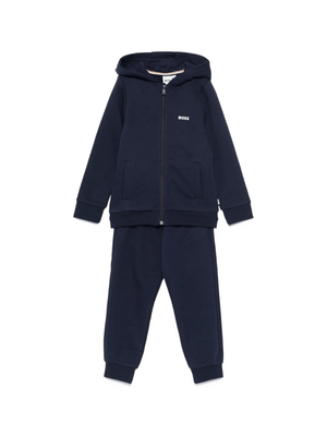 Tuta sportiva per bambino Boss Kids blu con cappuccio