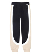 Tuta sportiva per bambino Boss Kidswear nera con design color - block - Rubino Kids