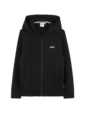 Tuta sportiva per bambino BOSS Kidswear nero con dettaglio logo