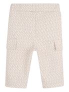 Tuta sportiva per neonata Michael Kors Kids bianco con stampa logo all - over - Rubino Kids
