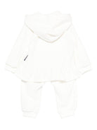 Tuta sportiva per neonata Moschino Kids bianco con ricamo Teddy Bear - Rubino Kids
