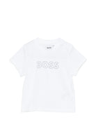 Tuta sportiva per neonato BOSS Kids azzurro con inserti - Rubino Kids