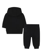 Tuta sportiva per neonato Boss kidswear nera con cappuccio e vita con coulisse regolabile - Rubino Kids