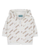 Tuta sportiva per neonato Kenzo Kids bianca con stampa - Rubino Kids