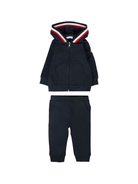 Tuta sportiva per neonato Moncler Enfant blu con cappuccio - Rubino Kids