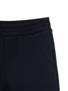 Tuta sportiva per neonato Moncler Enfant blu con chiusura frontale con zip - Rubino Kids