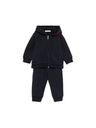 Tuta sportiva per neonato Moncler Enfant blu con chiusura frontale con zip - Rubino Kids
