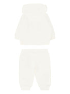 Tuta sportiva per neonato Moschino Kids bianca con stampa Teddy Bear - Rubino Kids