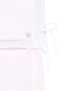 Tutina Alaia per neonata Paz Rodriguez rosa con bordo in pizzo - Rubino Kids