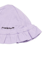Tutina e cappellino per neonata Moschino Kids lilla con stampa Bear - Rubino Kids